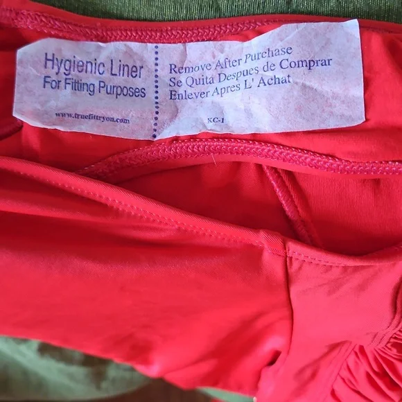 LA BLANCA RED SWIMSUIT ONE PIECE WOMAN SIZE 8 - Picture 8 of 12